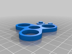 parametric fidget spinner caps default 8x16x5 pennies interactive art hand 3d print model - Mito3D