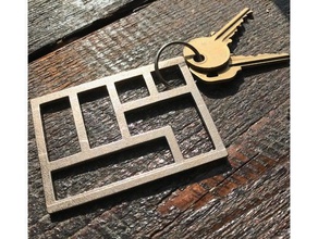 résister à un trousseau de clés porte-clés logo la résistance 3d print model - Mito3D