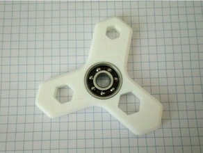 hex spanner wrench fidget spinner - customisable hand tools customizer metric parametric socket tool 3d print model - Mito3D