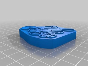 green lantern super friends stamp signs & logos customized 3d print model - Mito3D