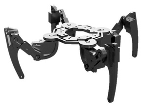 social-les gousses simple quad pod robot la robotique l'éducation hexapode de tige 3d print model - Mito3D