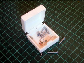 imprimir lugar - clique em caixa de dobradiça & trava recipientes a boxe caso recipiente articulada comum parte store 3d print model - Mito3D