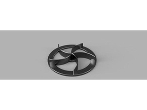 kaiser roll-Stempel Haushalt cookie cutter Stempel roll 3d print model - Mito3D