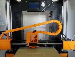 anet a6 carriage hide + cable chaine 3d printer parts mods upgrade chain 3d print model - Mito3D