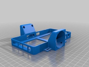 canguro mini pc caso de doble 40mm fans equipo 3d print model - Mito3D