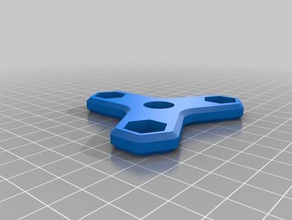 my customized hex wrench fidget spinner - customisable hand tools 3d print model - Mito3D