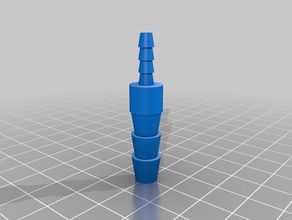 4 mm 8 personalizado do tubo da tubulação de mangueira conector gerador exterior e jardim 3d print model - Mito3D
