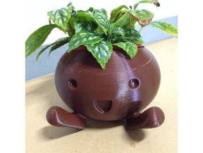 oddish high poly planter ovo ver containers pokemon 3d print model - Mito3D