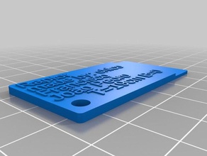 my customized filament sample chip 3d printer accessories 3d print model - Mito3D