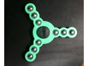 spunstraight mechanical toys bearing fidget hand spinner triangle 3d print model - Mito3D