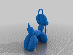 3d slash speeddog earing version jewelry balloon dog earring 3d print model - Mito3D