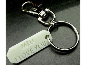 keyrings love 3d print model - Mito3D