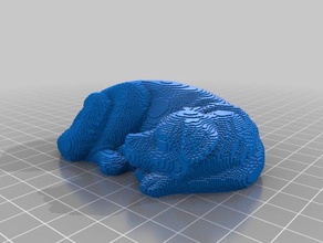3d slash sleepingdog 3d print model - Mito3D