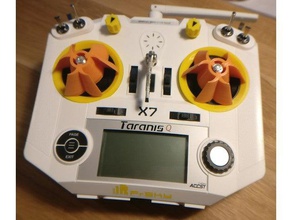 taranis qx7 cardán protector r c vehículos frsky miniquad protección el quad quadcopter transmisor 3d print model - Mito3D