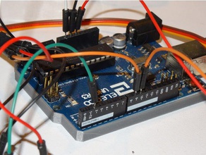 arduino uno bumper thick base electronics accessory box case 3d print model - Mito3D