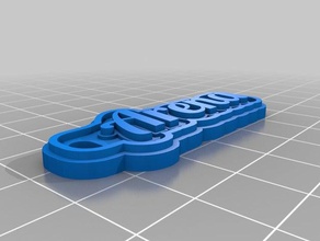 arena Schlüsselanhänger kundengebundene 3d print model - Mito3D