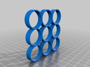 9 portant fidget spinner 3d print model - Mito3D