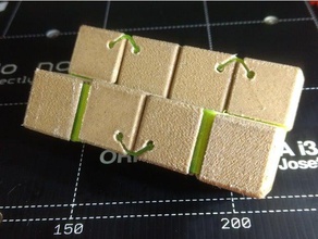 fidget küp esnek menteşeleri mekanik oyuncaklar menteşe ahşap 3d print model - Mito3D