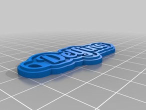 delfino 2mm keychains customized 3d print model - Mito3D