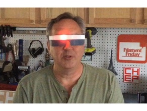 cyclops cyborg glasses robot scrolling light 3d print model - Mito3D