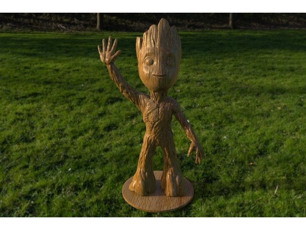 bebek groot w stand sallayıp duruyor heykeller veliler galaxy 3D print model - Mito3D