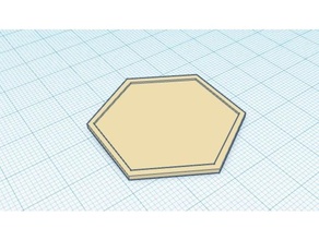 hex bases gloomhaven games base boardgame board game dnd dungeon hexagon 3d print model - Mito3D