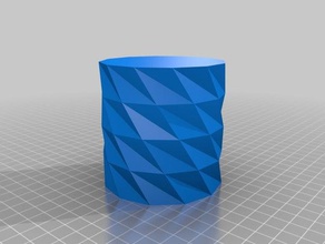 my customized twisted polygon pencil cup containers 3d print model - Mito3D
