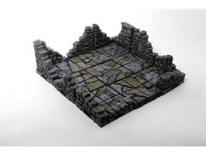 openforge 20 ruiné les coins jouets & accessoires de jeux kit construction le mdn tuiles donjon miniatures openforge2 openforgeckit openlock pathfinder rpg en ruine pierre dessus table terrain tuile 3d print model - Mito3D