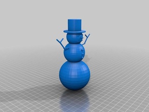 snowman toys & games christmas craftml snow winter 3d print model - Mito3D