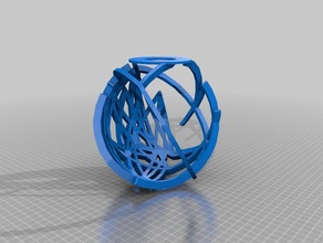 meu personalizados processualmente gerado abajur - globo decoração personalizado 3d print model - Mito3D