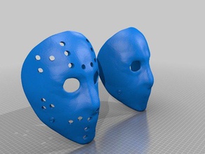 jason vorhees hockey mask 3d printing 3d print model - Mito3D