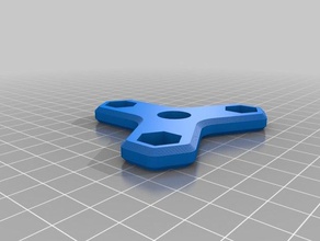 il mio personalizzato hex chiave fidget spinner - personalizzabile utensili a mano su misura 3d print model - Mito3D