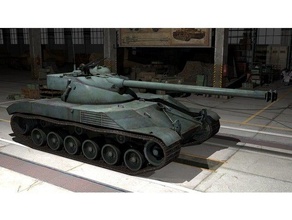 bate-ch tillon 25 t vehículos bat chat batchat francés tanque medio modelo mundo de los tanques 3d print model - Mito3D