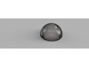 maglia emisfero art deko dekoration halbkugel kugel netz sfera weihnachtskugel 3d print model - Mito3D