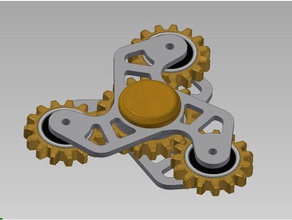 geared fidget spinner 3d printing 3d print model - Mito3D