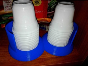 dispenser bicchieri caff 80cc usa e getta kitchen & dining coffee cups 3d print model - Mito3D