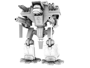 lucious padrão guerreiro titan 40k modelo de robôs 3d print model - Mito3D