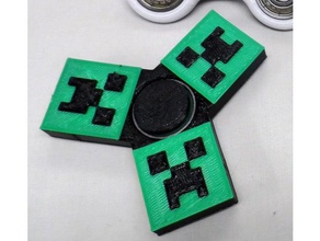 minecraft creeper spinner Spielzeug & Spiele fidget 3d print model - Mito3D