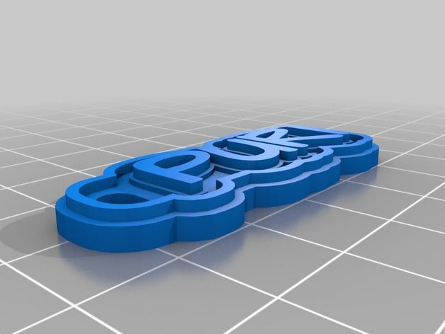 puri de porte-clés personnalisé 3D print model - Mito3D