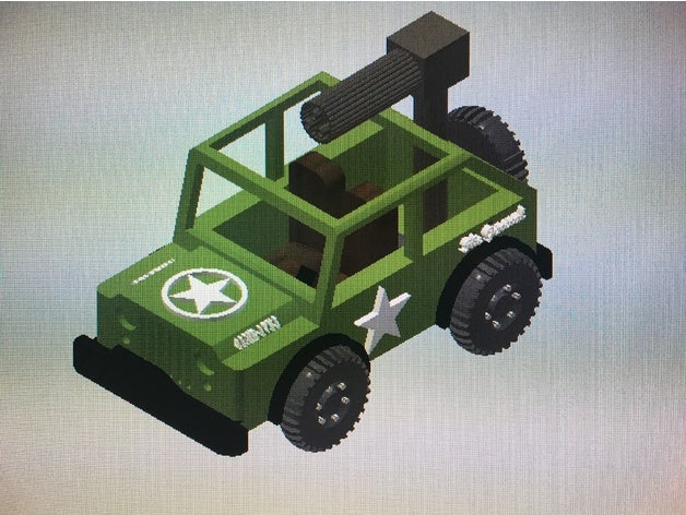 jipe militar w injetor mini brinquedos & games 3D print model - Mito3D