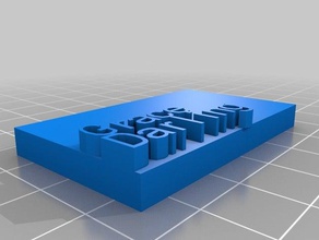 caixa de texto esculturas 3d print model - Mito3D