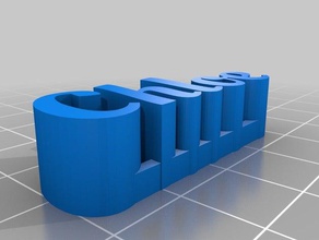 chloe plaque de nom sculptures personnalisé 3d print model - Mito3D