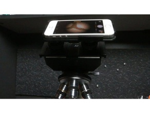 iphone mount mikroskop aksesuarlar ihpone 5s sahne 3d print model - Mito3D