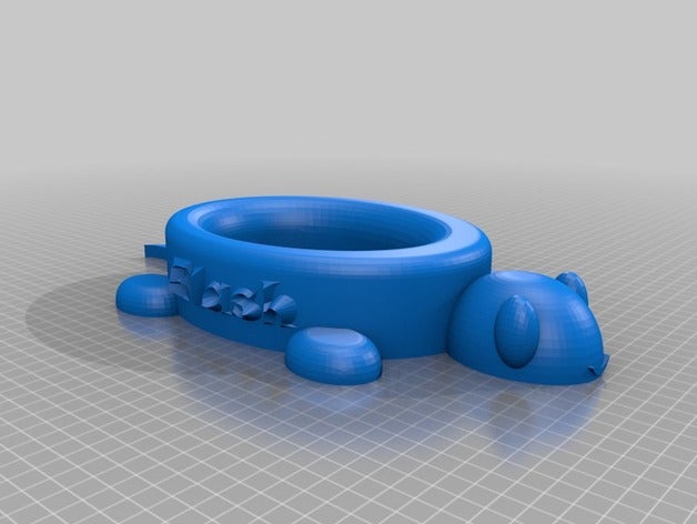 gamelle tortue verser flash L'impression 3d lv3dboutique 3D print model - Mito3D