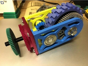 coaxial desviar módulo robótica primeiro robô vex robotics 3d print model - Mito3D