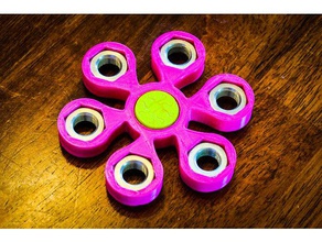 hex nut spinner mechanical toys fidget toy 3d print model - Mito3D
