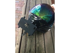 iphone 5s mout titular do telefone câmera moto darth vader capacete de montagem desenho industrial o 5 caso massart motocicleta motovlogger 3d print model - Mito3D