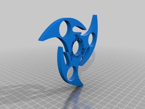 three arm star spinner toys & games fidget toy 3d print model - Mito3D