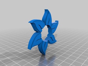 lily spinner toys & games fidget toy flower 3d print model - Mito3D