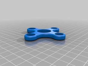 four arm half inch bearing spinner toys & games fidget toy 3d print model - Mito3D